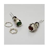 BIVAR MPR5BC ການປະຊຸມກະແຈດ LED ຕິດຕັ້ງບົດບັນທຸກ, LED ສີແດງ/ສີຂຽວ HE 5 mm ກັບເລນສແບບກະຈາຍສີຂາວ, ບໍ່ມີສາຍສອງ