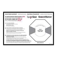 SpotSee 26107ML#2 ShockDot/ShockWatch ພາສາຈີນ, ພາສາຍີ່ປຸ່ນ, ພາສາເກົາຫຼີ - ຂະໜາດ: 8.75" x 5.75"