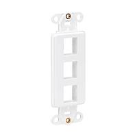 Tripp Lite N042D-003V-WH ແຜ່ນແຊກການຕິດຕັ້ງ ແຜ່ນກາງ 3 ພອດ