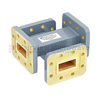 Fairview FMWCP1060 30 dB WR-90 Waveguide Crossguide Coupler With CPR-90G Grooved Flange from 8.2 GHz to 12.4 GHz