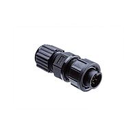 Amphenol LTW BD-06BFMA-LL6001 Standard Circular Connector Ceres, Standard Size, Plastic, 5A, 06 pins, Female Connector, Male Contact, Straight, 2 Points Lock, Solder, Field Installable, F3.5 - F6.5mm, IP66