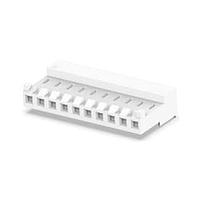 AMP Connectors - TE Connectivity 4-643820-0 ການປະກອບ Receptacle 10 POS RECPT 24 AWG ສິ້ນສຸດປິດ