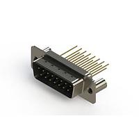 EDAC 627-M15-223-LN3 ຕົວເຊື່ອມ D-Sub - ຕົວເຊື່ອມ D-Sub ຄວາມໜາ້ຄວາມຖືກມາດຕະຖານ ແບບຕັ້ງຕົວແບບຕັດກະເປົາ