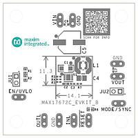Analog Devices MAX17672CEVKIT# ຕົວຄວບຄຸມແຮງໂຮງ - ຕົວຄວບຄຸມສະໄວ 4V-60V ຂາວເຂົ້າ, ຂາວອອກປັບໄດ້, Synchro