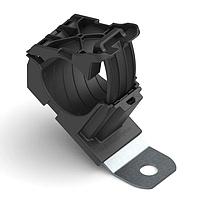 HellermannTyton 151-01992 ຮັບກັບຮັບກັບ Ratchet P-Clamp, 0.76 - 1.42" ຂະໜາດກໍ່ມະຍຸ, 30 Short, 0.33" ຂະໜາດຮູ Hole, PA66HIRHSUV/SS304, ສີດຳ, 160/ctn