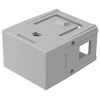 EAO 02-901.8 ເປີດຮາດແວຣເລນສ໌, 17.5 mm x 25.4 mm, ບໍ່ສະແດງແສງ, ສີເທົາ, ພື້ນລົງ, ເປັນພລາສຕິກ