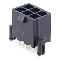 Molex 172447-0006 ຮອດເດີແລະຮາກສາຍ MiniFitJr Vert Hdr wPegs 6Ckt GlowWire