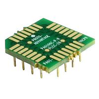Chip Quik PA0106C-P-R ປຸ່ມສອງແລະຕົວແປ PLCC-28 ເປັນ PGA-28 Pin 1 Out SMT Adapter (50 mils / 1.27 mm pitch) ຊຸດຂະໜາດກະທົບ