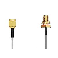GCT (Global Connector Technology) CABLE 234 RF-0300-A-1 ສາຍສະບັບ RF SMA STR Plug Rvrs plrty (RP)2SMA STRJck Rvrs plrty (RP) R BH Mt wO-ring IP67/IP6