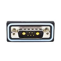 NorComp CDFR7W2113L461 ຕູ້ຕິດຕໍ່ປະສົມ D-Sub 7W2 R/A solder M FL 4-40 thrd brkt 40Amp