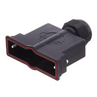 Molex / FCT 172704-0200 ປົກກັນນ້ຳ Backshell FCT HOOD S5 0 DEG PLSTC W/SCRWLCK