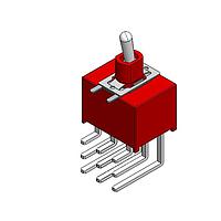 Dailywell 1A33T2B4M7QES ສະຫນັບສະຫນູນ Toggle Switches 3PDT ON-OFF-ON VT RT