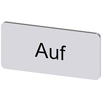SIEMENS 3SU19000AC810AD0 ປ້າຍປ້າຍຊື່, Auf INSCR. LABEL, SILVER 12.5 X 27MM, AUF