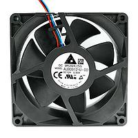 Delta Electronics, Inc. AUB0912HJ-00 ພັກລະບົບອາກາດ Tubeaxial DC, 92x92x25mm, 12VDC, 11.38CFM, 5.28W, 43dBA, 6000RPM, Sleeve, Tach