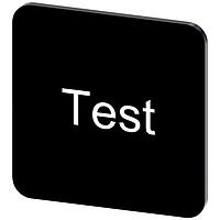 SIEMENS 3SU19000AF160DV0 ປ້າຍປ້າຍຊື່, ປ້າຍທົດສອບ INSCR. LABEL, ສີດຳ 22 X 22MM, ທົດສອບ