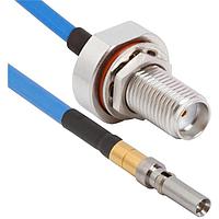 Amphenol SV Microwave MV67.3SMPS-085-MRSMA-120 ສາຍສັ້ນ RF VITA 67.3 SMPS ເຖິງ SMA R/A M 12" Cable