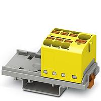 PHOENIX CONTACT 3273598 ບລັອກຕິມເນີລະບົບ DIN Rail PTFIX 10/6X4-NS35 YE