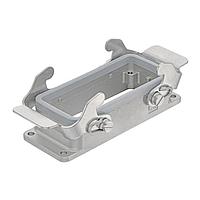 HARTING 19440060546 Hoods 6B INOX (Stainless Steel) ທາງເຂົ້າດ້ານຂ້າງ, ຄັນໂຍກດ່ຽວ, ໂຄງສ້າງສູງ, M25