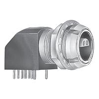 LEMO EXP.1S.303.HLN ປຸ່ມຮັບ 3P PCB MOUNT RECEPT R/A FRT & REAR NUTS