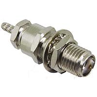 Linx Technologies - TE Connectivity CONSMA005-R178 ຕົວເຊື່ອມ SMA Fml Blkhd R Mnt Crimp, RG-178