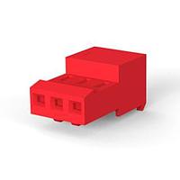 AMP Connectors - TE Connectivity 3-641534-3 ຮູງຮັບ Receptacle Housing 03P C/E 22AWG ບໍ່ມີ TAB LED ມີແຖວແດງ