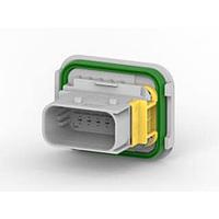 AMP Connectors - TE Connectivity 2-1564520-1 ກອງປົກຄຸມ 12POS, TAB 1.6X0.6, TAB HSG, ASSY