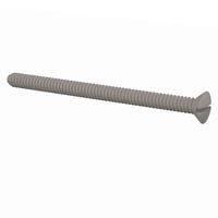 Essentra Components 330440A150 ສະກຣູຫຼັກຊອກຊະນີດມີລູກສອນ 82 Slotted CSK Screw, #4-40 Thread, 1 1/2 Lg, Oval, Natural, Nylon