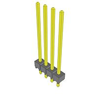 Samtec HTSW-104-18-G-S ພິນເຮດເດີຮອງຮ້ອນສູງ ສະແຕຣິບພິນເຮດເດີ PCB