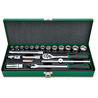 TOPTUL GCAD2007 3/8" DR. ຊຸດເຕົ້າສຽບ (20 pcs)