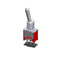 Dailywell 2MS1T1B1M2QES ສະຫນັບສະຫນູນ Toggle Switches SPDT ON-ON PC MOUNT