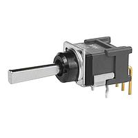 NKK Switches B18EH ສະຫນອງສະລັບ Toggle (ON)OFF(ON) .394 FLT RIGHT ANGLE PC .4VA
