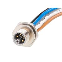 Molex 1205020042 ເສັ້ນສາຍອາເຄຊັ່ນ / ເສັ້ນສາຍອັກຕູເວະ M12 Receptacle 5 Poles M16x1.5 Threads Male to Leads 1m Lngth 2.50mm Wire