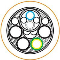 Amphenol SINE Systems KA-56646 ການປະກອບສາຍສະເພາະ CBL, 4X2, 5+(2 X 22AWG)C, 80 C, 1000V, ຮູບແບບ AWM, ລາຄາຕໍ່ຟຸດ