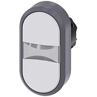 SIEMENS A6X30137833 ປຸ່ມກົດແບບແກ້ວ TWIN PUSHBUTTON. ຂາວ. ຂາວ