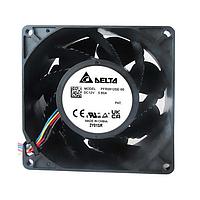 Delta Electronics, Inc. PFR0912SE-00 ພັນດັບ DC Axial, 92x92x38mm, 12VDC, 4x ສາຍນໍາ, ຕາມລະດັບ, PWM