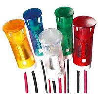 APEM QS83XXR12 ອິນດິເຄເຕີ 8mm ສາຍໄຟ ແດງ 12V