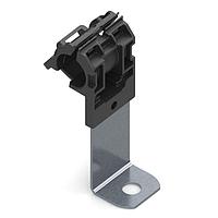 HellermannTyton 151-01462 ຮັບກັບຮັບກັບ Ratchet P-Clamp, 0.52 - 0.77" ພວມກະດູກ, 90 ຍາວ, 0.51" ຮູ Hole, PA66HIRHSUV/ST/ZN, ສີດຳ, 200/ctn