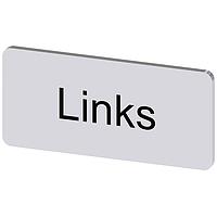 SIEMENS 3SU19000AC810AJ0 ປ້າຍປະກັບ, ປ້າຍປະກັບ INSCR. LABEL, ເງິນ 12.5 X 27MM, LINKS