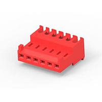 AMP Connectors - TE Connectivity 3-647477-6 ຮູງຮັບ Receptacle 06P MTA100 CONN ASSY F/T LF