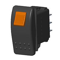 Carling Technologies VDD1SW0B-AZE00-0 ປ່ຽນລົດ Contura ປິດຜ່ານ 2-ຂາ, ON - ບໍ່ມີ - ON, 20A 12VDC ບໍ່ໄດ້ຮັບການປະເມີນ HP, ບໍ່ມີແສງ, ປິດລັອກ, Contura II Rocker ມີລັອກສີສົ້ມຄວາມປອດໄພ, ບໍ່ມີເລນ, ແລະ .250 Tab (Q.C.), ຖານ 8 ເທີມິນານ