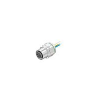 Amphenol CONEC 43-01007 ຕົວເຊື່ອມ FML SCK M12X1 ມີສາຍສົ່ງສັນຍານ ຕິດຕັ້ງດ້ານໜ້າ ປ່ຽນຕຳແໜ່ງໄດ້