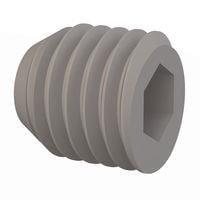 Essentra Components 012528T025 ຊຸດສກຣູ ຊຸດສກຣູ, ຫົວບໍ່ຊອກເກດ, 1/4-28 ການດັບກະດູກ, 1/4 ຍາວ