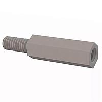 Essentra Components 36M40MF022 ຕົວຍືດຫົວຫົວຜູ້ຊາຍຜູ້ຍິງຮອບສະເຕີ, M4, ຊ່ອງຫຼາຍ 22mm