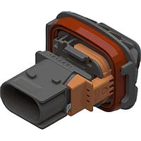 Aptiv 33254285 ຕົວເຊື່ອມ 3 ທາງ M 1.5 CTCS XP Connector ສີດຳ