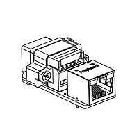 Amphenol Commercial Products MRJR6780012 ມອດູ່ນລີ ຮັກກິດ RJ45, ພີ່ນ 2, ມີເຟຣຣາຍດ, ມຸມຂວາໃນ PCB ມີ RJ45 ມາດຕະຖານຢູ່ອີກດ້ານຂອງ PCB