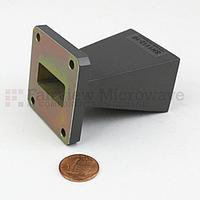 Fairview SH1112-10 WR-112 Standard Waveguide Horn With Square Cover Flange and 10 dB Typical Gain Operating From 7.05 GHz to 10 GHz Frequency Range