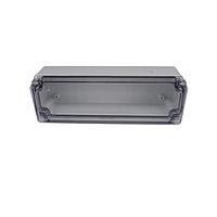 Bud Industries PTK-18426-C ກະບອງຄຸ້ມຄອງໄຟຟ້າ PC+10% ກະບອງເສັ້ນໃຍກະຈັກພ້ອມຮູບແບບ Knockouts ແລະປົກຄຸມທີ່ຊັດເຈນ (9.8 X 3.2 X 2.8 ນິ້ວ)