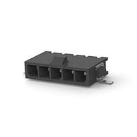 AMP Connectors - TE Connectivity 2-1445057-5 ຫົວຂໍ້ HDR ASSY 4 POS R/A SINGLE ROW TIN