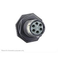 Eaton Souriau-Sunbank UTGX710E6S ຮອບຮອງ Jam nut receptacle, ບໍ່ມີ backshell, ມີ 6 ຕິດຕໍ່ສົດເພື່ອຍິງ, IP68/69K ໃນສະພາບບໍ່ໄດ້ເຊື່ອມຕໍ່