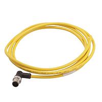HARTING 21350300517020 ເສັ້ນສາຍເຊນເຊີ / ເສັ້ນສາຍອັກຊັວເຕີ M12 A-code 5-pin ປີນຊາຍມີມຸມເພື່ອປິດສິ້ນ, 2m, ປີວຊີສີເຫຼືອນ
